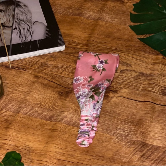 Women satin silk headband floral Japanese pattern New - Picture 9 of 11